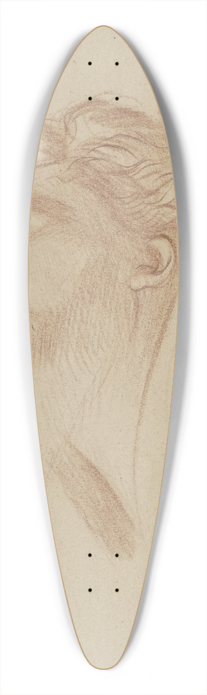 Bernhard von Neher the younger - Mnnlicher Studienkopf, liegend 39.3 inch art pintail longboard deck