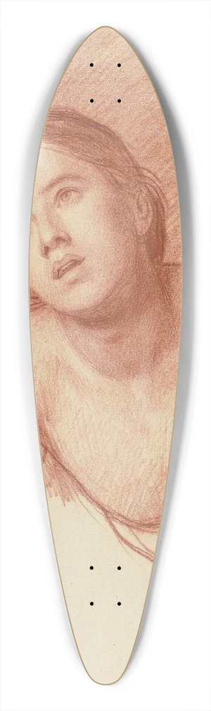 Bernhard von Neher the younger - Weiblicher Halbakt, aufwrts blickend 39.3 inch art pintail longboard deck