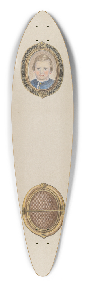 Bertha Semple - Brooch 39.3 inch art pintail longboard deck