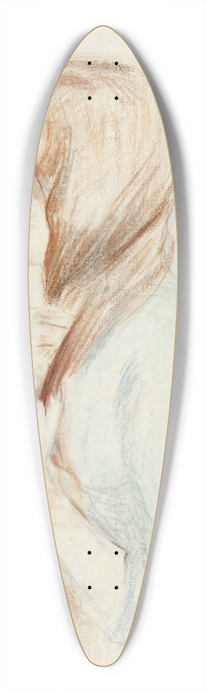 Berthe Morisot - Girl Plaiting her Hair (La Natte) 39.3 inch art pintail longboard deck