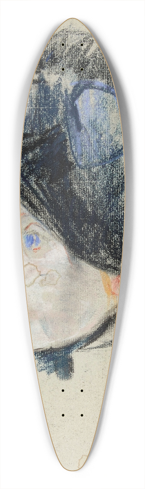 Berthe Morisot - Jeannie en chapeau de velours 39.3 inch art pintail longboard deck Berthe Morisot - Jeannie en chapeau de velours 39.3 inch art pintail longboard deck