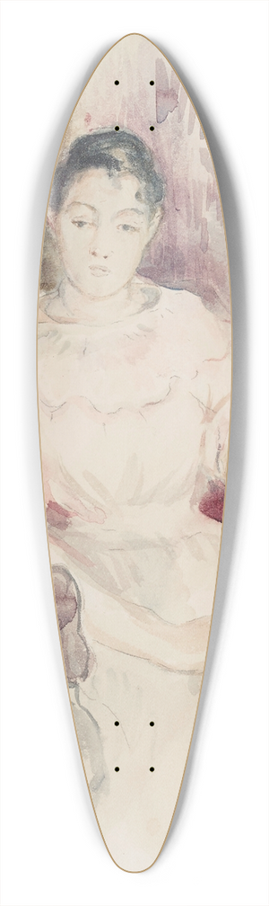 Berthe Morisot - Jeune fille au repos 39.3 inch art pintail longboard deck Berthe Morisot - Jeune fille au repos 39.3 inch art pintail longboard deck