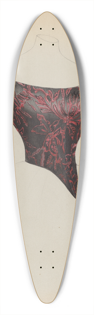 Bessie Forman - Evening Bodice 39.3 inch art pintail longboard deck