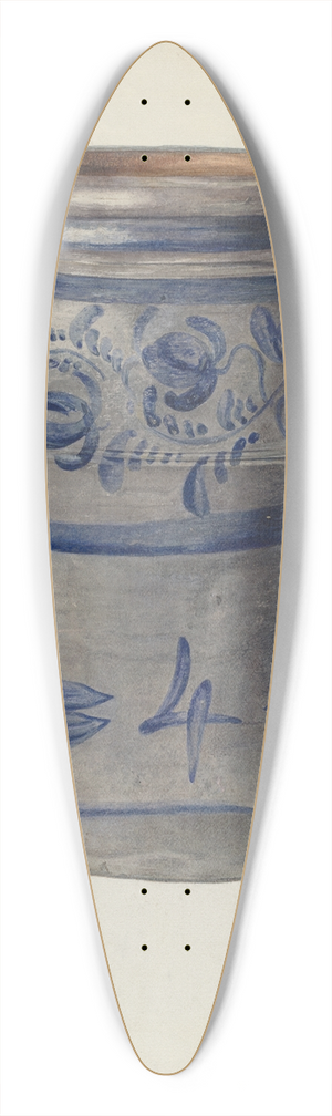 Betty Jacob - 4 Gal Crock 39.3 inch art pintail longboard deck
