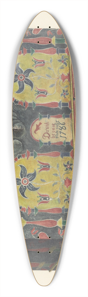 Betty Jean Davis - Pennsylvania German Chest 39.3 inch art pintail longboard deck