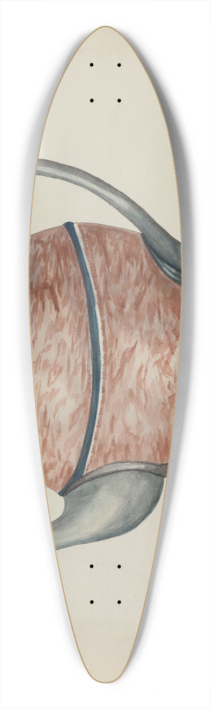 Beulah Bradleigh - Pewter Teapot 39.3 inch art pintail longboard deck