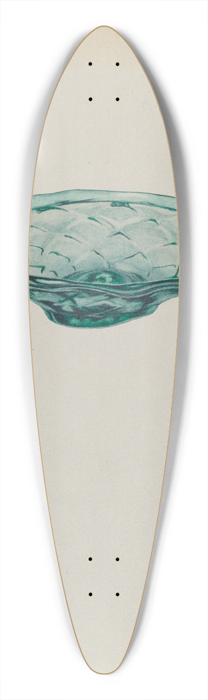 Beverly Chichester - Low Glass Dish 39.3 inch art pintail longboard deck