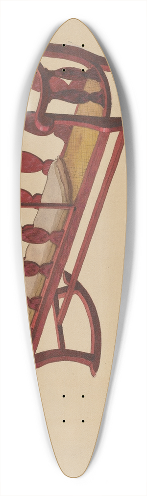 Beverly Chichester - Rocking Settee Cradle 39.3 inch art pintail longboard deck