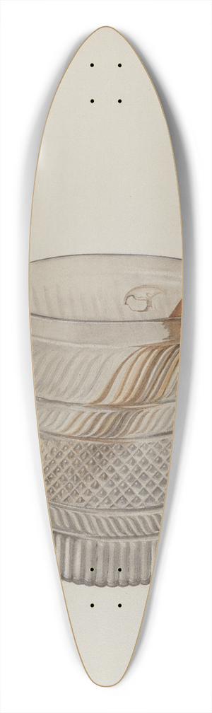 Beverly Chichester - Toddy Glass 39.3 inch art pintail longboard deck