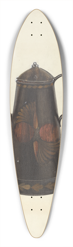 Beverly Chichester - Toleware Tin Teapot 39.3 inch art pintail longboard deck