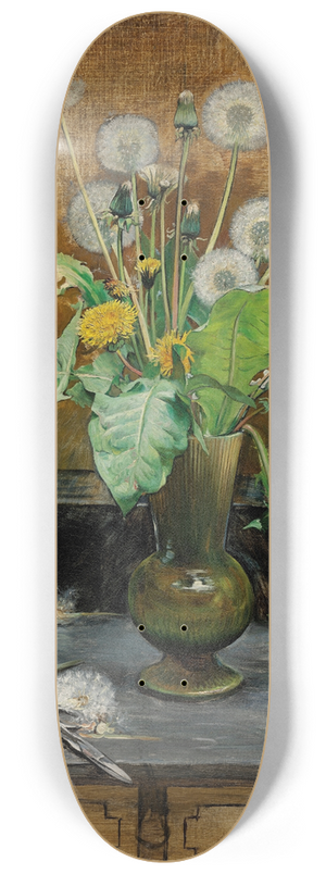 Bertha Wegmann - Dandelions 8.25 inch art skate deck Bertha Wegmann - Dandelions 8.25 inch art skate deck
