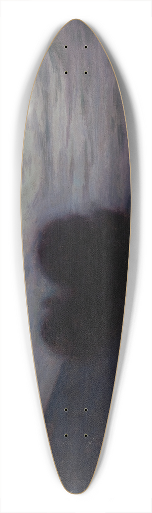 Birge Harrison - Moonlit Landscape 39.3 inch art pintail longboard deck