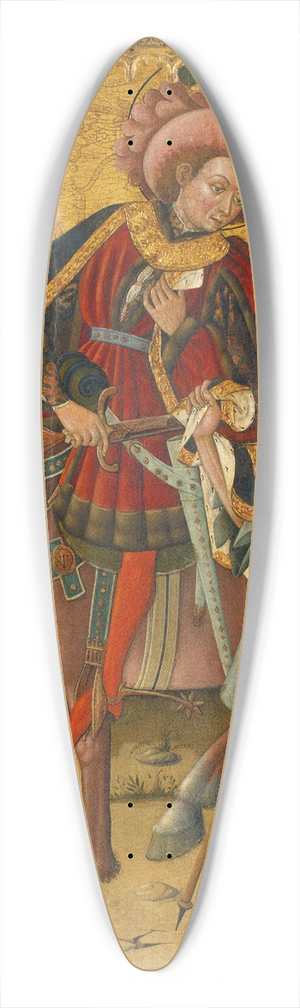 Blasco de Gran - Saint Martin Sharing his Cloak 39.3 inch art pintail longboard deck