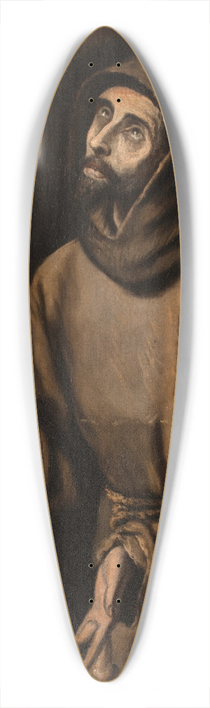 Blas Muoz - The Ecstasy of St Francis of Assisi 39.3 inch art pintail longboard deck