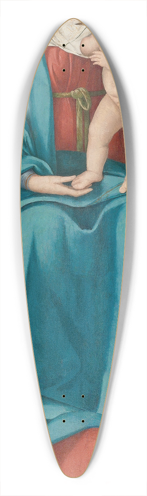 Boccaccio Boccaccino - The Madonna And Child Enthroned With A Donor 39.3 inch art pintail longboard deck
