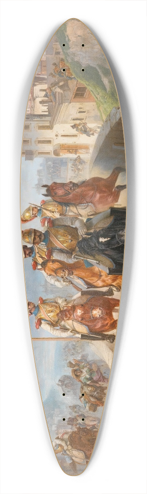 Bogdan Pavlovich Villevalde - Napoleonic Troops 39.3 inch art pintail longboard deck
