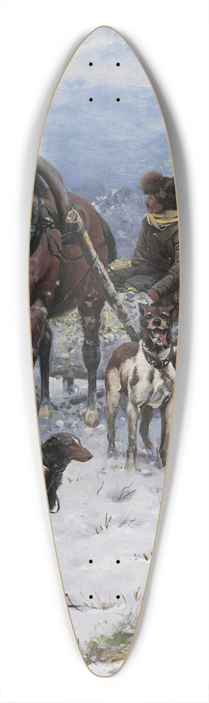 Bohdan von Kleczynski - The Return 39.3 inch art pintail longboard deck