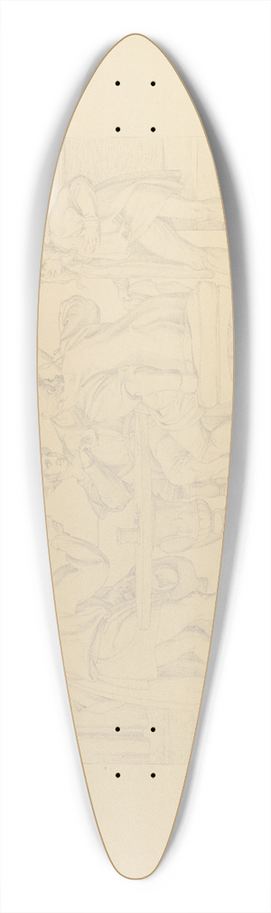 Bonaventura Genelli - Aus dem Leben eines Wstlings; V. Der Wstling erhlt den Brautkranz seiner seiner Gemahlin zurck 39.3 inch art pintail longboard deck