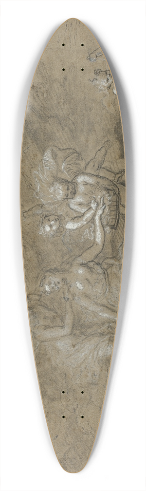 Bon Boullogne - Cupid and Psyche 39.3 inch art pintail longboard deck