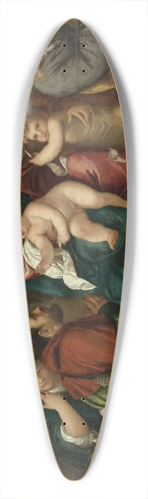 Bonifacio Veronese - Holy Family With Saint Elizabeth, The Infant St. John, And Two Shepherds 39.3 inch art pintail longboard deck