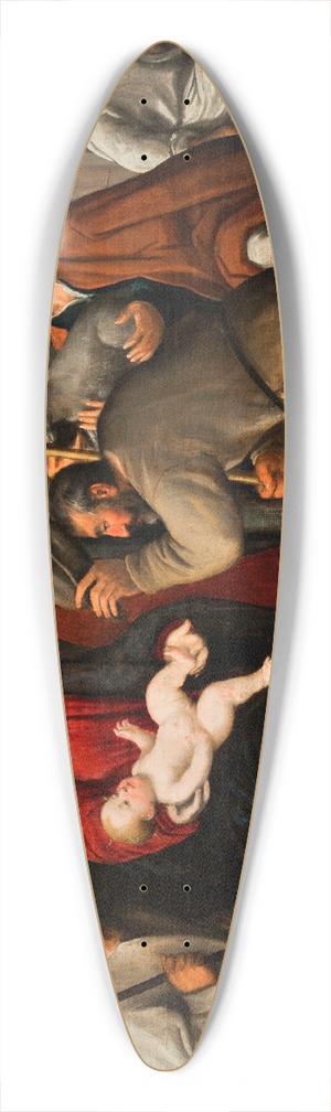 Bonifacio Veronese - The Adoration of the Shepherds 39.3 inch art pintail longboard deck
