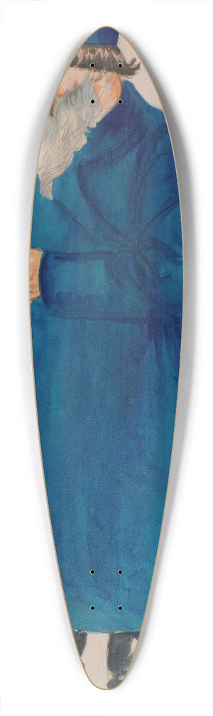 Boris Kustodiev - Costume Design for the Merchant Dikoy from Alexander Ostrovskys Play The Storm 39.3 inch art pintail longboard deck