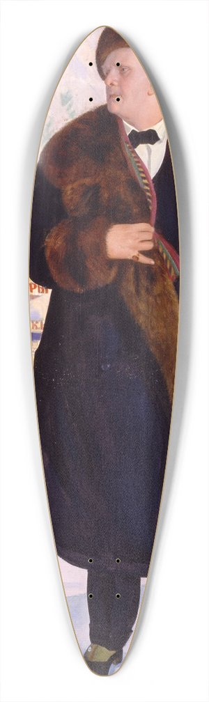 Boris Kustodiev - Portrait of Fyodor Chaliapin 39.3 inch art pintail longboard deck