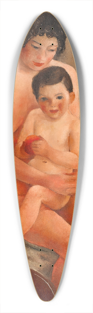 Bror Julius Olsson Nordfeldt - Tonita and Johnny 39.3 inch art pintail longboard deck