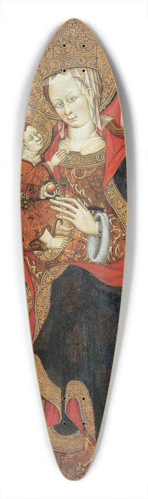 Burnham Master - Virgin and Child Enthroned with Angels Making Music 39.3 inch art pintail longboard deck