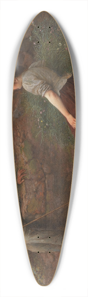 Camille Flix Bellanger - Chatting by the wayside 39.3 inch art pintail longboard deck