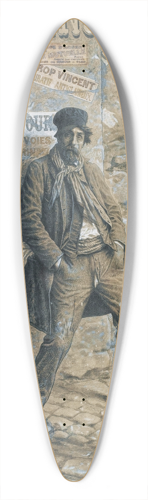 Camille Flix Bellanger - Livrogne 39.3 inch art pintail longboard deck