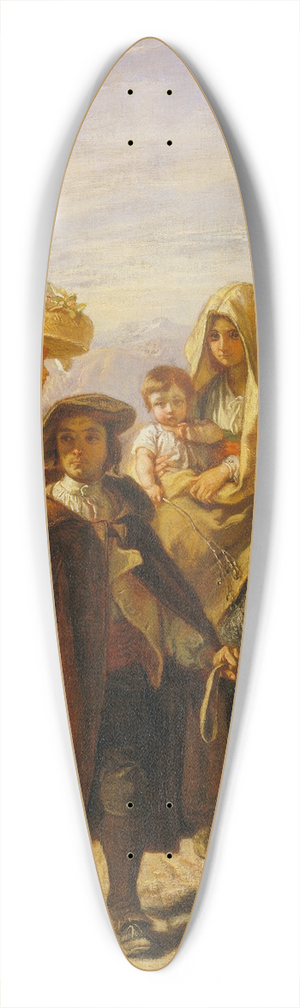 Camille-Joseph-Etienne Roqueplan - Peasants of Barn 39.3 inch art pintail longboard deck