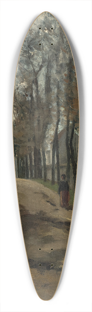 Camille Pissarro - Le Chemin, paysage hivernal 39.3 inch art pintail longboard deck