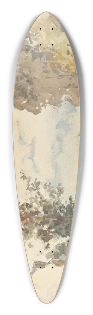 Camille Pissarro - The Road from Versailles to Louveciennes 39.3 inch art pintail longboard deck