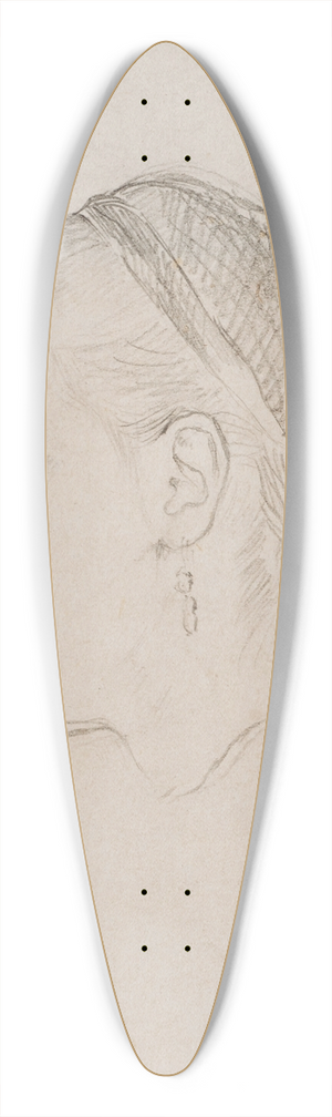 Camille Pissarro - Tte de femme 39.3 inch art pintail longboard deck