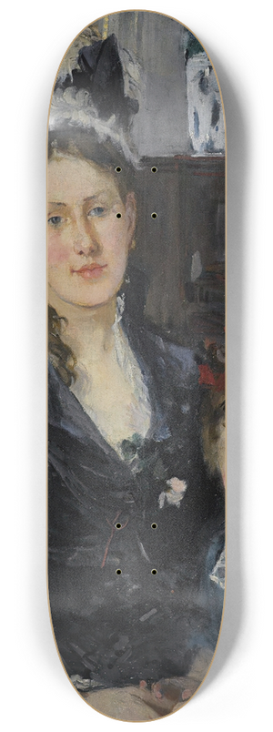 Berthe Morisot - Portrait of Mme Boursier And Her Daughter (Portrait De Mme Boursier Et De Sa Fille) 8.25 inch art skate deck Berthe Morisot - Portrait of Mme Boursier And Her Daughter (Portrait De Mme Boursier Et De Sa Fille) 8.25 inch art skate deck