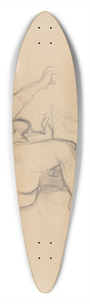 Camille Pissarro - Woman Kneeling 39.3 inch art pintail longboard deck