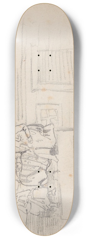 Adolph Tidemand - Figurer i trapp, Gulsvik 8.25 inch art skate deck