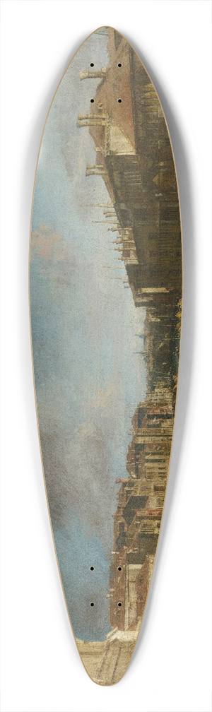 Canaletto - Grand Canal from Palazzo Balbi towards the Rialto 39.3 inch art pintail longboard deck