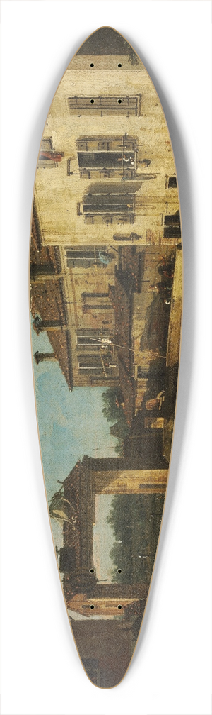 Canaletto - Lock near Dolo 39.3 inch art pintail longboard deck