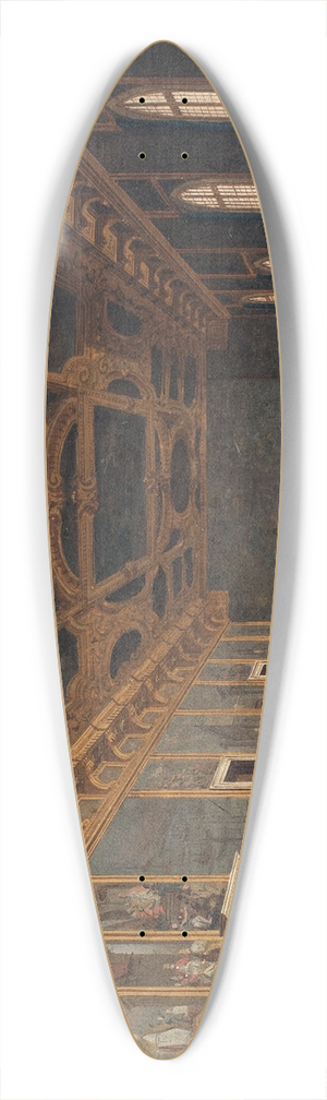 Canaletto - The Doge And Grand Council In Sala Del Maggior Consiglio 39.3 inch art pintail longboard deck