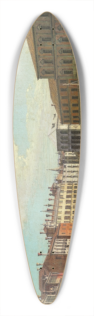 Canaletto - The Grand Canal, Venice, Looking South toward the Rialto Bridge 39.3 inch art pintail longboard deck