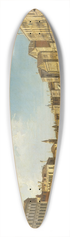 Canaletto - Venice, the Grand Canal from the Palazzo Foscari to the Carit 39.3 inch art pintail longboard deck