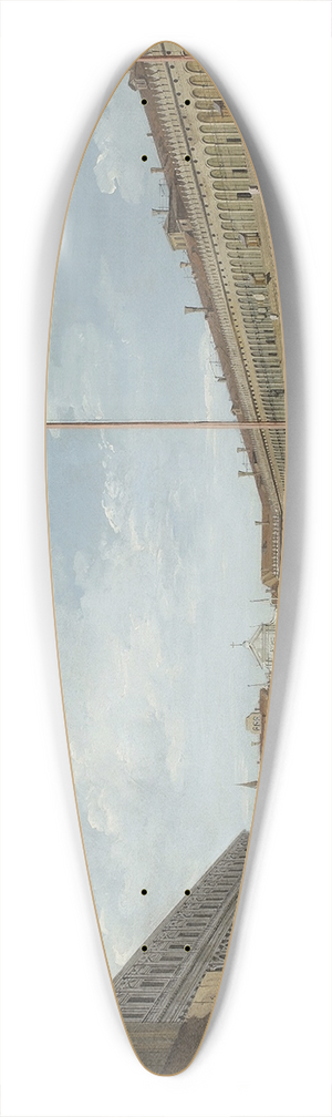 Canaletto - Venice, the Molo with Santa Maria della Salute 39.3 inch art pintail longboard deck