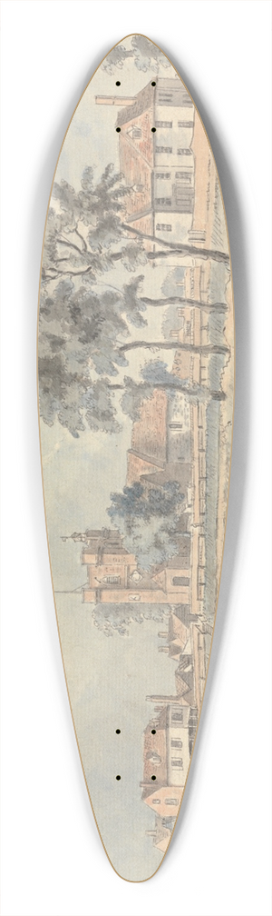 Capt. Francis Grose - Hampton Court Church 39.3 inch art pintail longboard deck