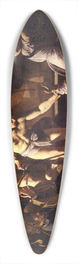Caravaggio - The Martyrdom of Saint Matthew 39.3 inch art pintail longboard deck