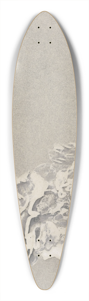 Carel Adolph Lion Cachet - Bloem 39.3 inch art pintail longboard deck