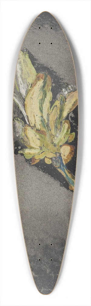 Carel Adolph Lion Cachet - Bloem V 39.3 inch art pintail longboard deck