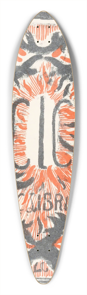 Carel Adolph Lion Cachet - Ex libris van Carel Lion Cachet 39.3 inch art pintail longboard deck