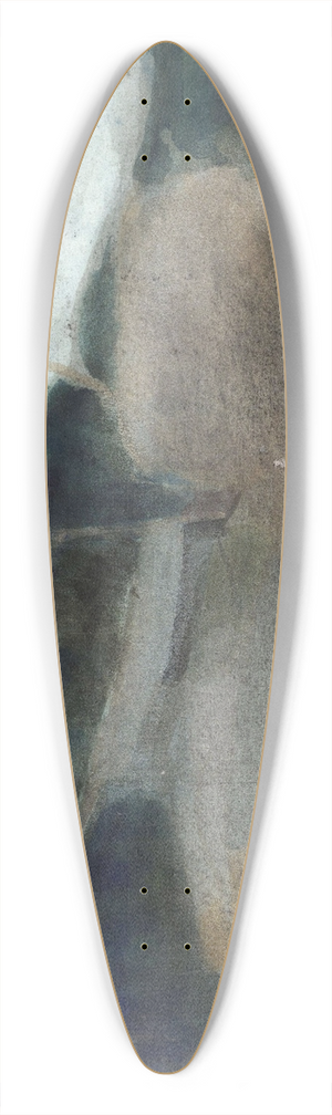 Carel Adolph Lion Cachet - Landschap 39.3 inch art pintail longboard deck